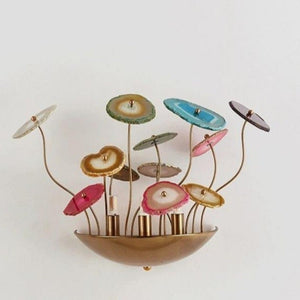 WALL  Light, бра, дизайнерские, камень, кольцевые, необычный, оригинальный, популярные, светодиодные, скандинавский, спальня, стекло, цветные Бра