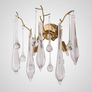 WALL  Light, бра, гостиная, дизайнерские, капли, коридор, кристалл, новинки, популярные, светодиодные, спальня, хрусталь Бра