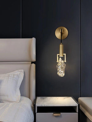 WALL  Light, бра, кристалл, латунь, постмодерн, спальня Бра
